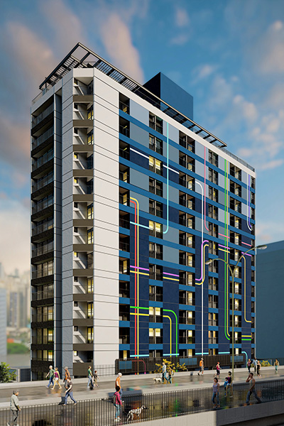 Fachada Nurban Santa Cecília